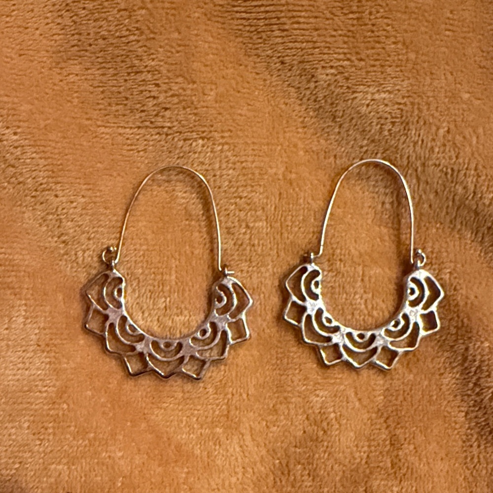 Elegant Sterling Silver Hoop Earrings